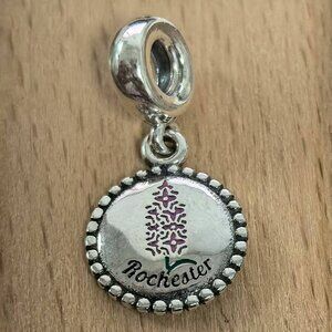 Pandora Rochester Flower City Charm Pendant, S925 Silver Bracelets